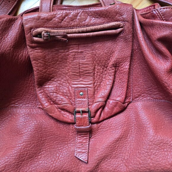 Stunning Jerome Dreyfuss Billy M Bag Goatskin brick red - Picture 5 of 16